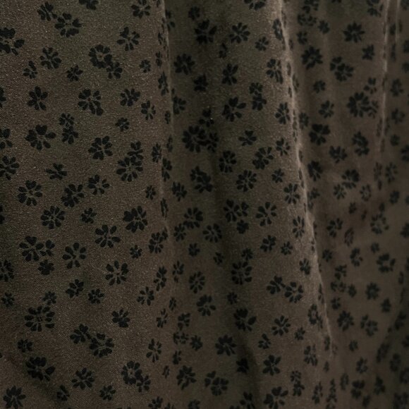 Gap Midi Slip Skirt with Slit in Brown Floral, XL - Picture 5 of 6